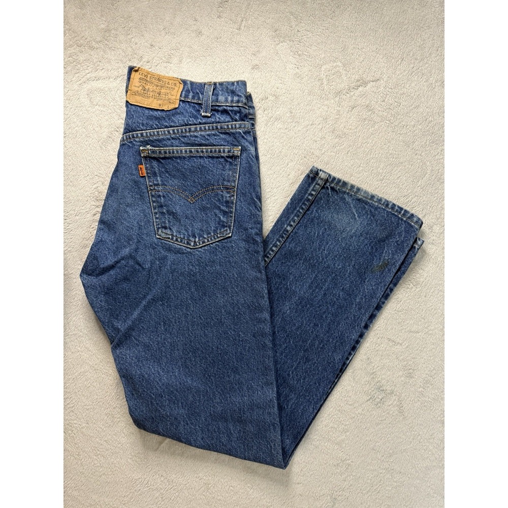 Vintage Levis 505 Jeans Mens 34x32 Orange Tab Straight Made In The USA 70's 80s